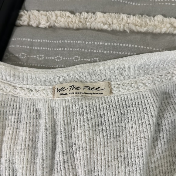 Free People Ivory Henley Top Size Small - Picture 4 of 6